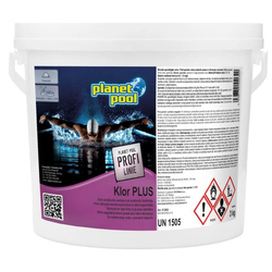 PLANET POOL nega bazenske vode KLOR PLUS, 3 KG, HITROTOPEN