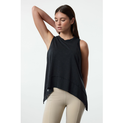 Trendyol Black Modal Fabric Reflective Printed Yoga Knitted Sports Top/Blouse
