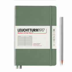 Notebook Hardcover Medium (A5), 251 pages, Ruled, Olive