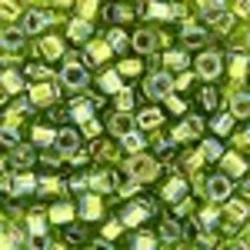 Kašaste perle (seed beads) 4 mm providna AB svetlo zelena