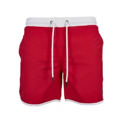 Urban Classics Kratke kopalne hlače, rdeča