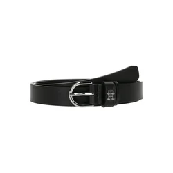 TOMMY HILFIGER Pas ESSENTIAL EFFORTLESS črna/srebrna