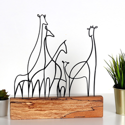 Aberto Design Dekorativna figura M-033, 30x35x3.5 cm, Crna