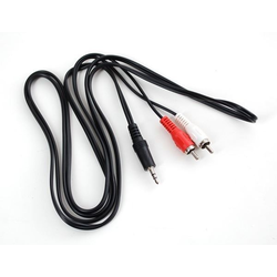 KABL MS AUDIO 3,5mm (M)- 2xRCA (M), 2M, RETAIL