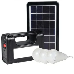 Solarni sistem sa akumulatorom sa 3 sijalice