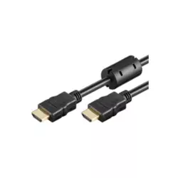 HDMI 1.4 kabel, 2xHDMI19 tip A muški, Ferrit/Gold, crni, 15m