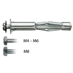 Kovinski vložek za votle prostore MUNGO MHDS M4x35/9