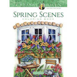 Creative Haven Spring Scenes Coloring Book
