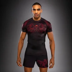 Venum Spectre Rashguard Kratki Rukav Crno/Crveni L