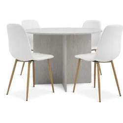 KRONDAL O110 sto travertin + 4 JONSTRUP stolice bela