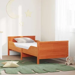 Okvir kreveta s produžetnim madracem Smeđa 80 x 200 cm