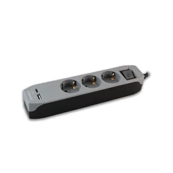 Commel Produzni kabl 3m 3xsuko sa sklopkom+usb a+c crno-siva ( c234-416 )