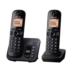 NEW Brezžični telefon Panasonic KX-TGC222 Črna Jantar