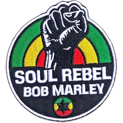 Bob Marley Soul Rebel Iron-On Patch