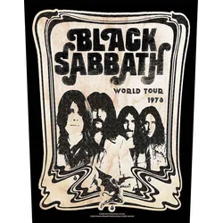 Black Sabbath World Tour 1978 Našitek za šivanje 36 x 30 cm