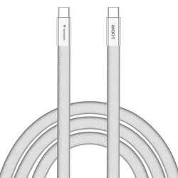 Kabel Verbatim Sync & Charge SoftTouch USB-C na USB-C - 100 W, 1,2 m, bel (30277)