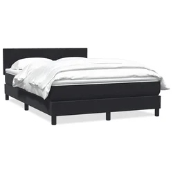 Box spring krevet s madracem crni 160x210 cm baršunasti