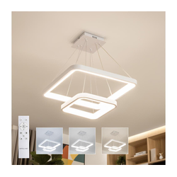 Brilagi - LED luster sa prigušivačem na sajli FALCON SLIM LED/78W/230V 50x50 cm bela + daljinski upravljač
