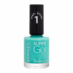 Rimmel Super Gel gel lak za nohte brez uporabe UV/LED lučke odtenek 098 Never Blue With You 12 ml