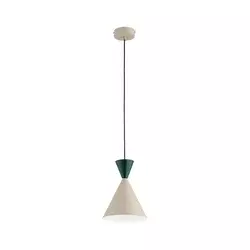 Luster na sajli ENTORI 1xE27/15W/230V bež/zelen