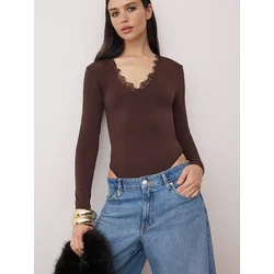 Trendyol Milla ženski body Tpraw25Bd00007, braon