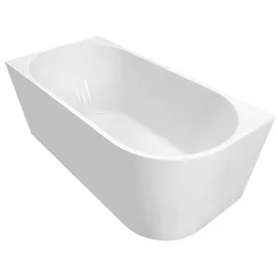 TIBERA L prostostoječa kotna kopalna kad 150x75cm, bela - Bela - 150x58x75 cm - Aqualine - 24 - Akrilat - Neodvisno - 1500 - Asimetrični - 750 - 580 - 255 - 50 - 300 - 14