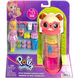 Polly Pocket Mattel Ogrinjalna omara za modo s psom (HKW06)