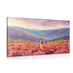Slika dekle v rumeni obleki - 60x40