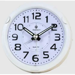 Kvarčna budilka BB 08604 bela Popolna