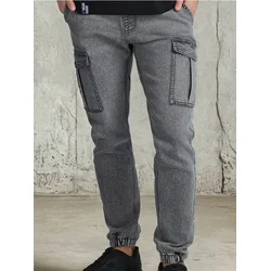 Sinsay - Cargo jogger pantalone - svetlo siva