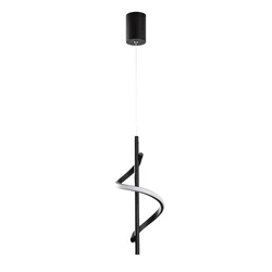 Opviq Luster Viseći Metalni, 16x16x50/100cm, Crni