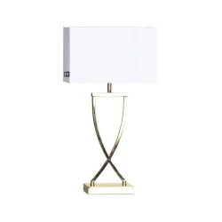 ByRydens 2829610-5000 - Stona lampa OMEGA 1xE27/5W/230V bela/zlatna