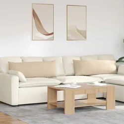 Jastučići za sofu 2 pcs Krema 120 x 40 cm tkanina