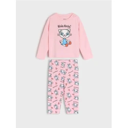 Sinsay - Dvodelna pidžama Kitty Kotty - pastelno roze