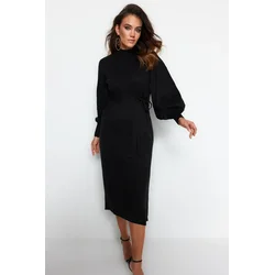 Trendyol Modest Ženska haljina Tctaw24Eb00023, Crna