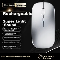 Stiger Bežični miš, 2.4GHz, Bluetooth, Srebrne boje