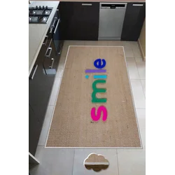 Conceptum Hypnose Tepih Wookece205, 100x300 cm, Belo-crni