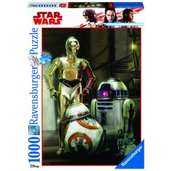 Ravensburger Disney Star Wars: C 3PO, R2 D2 & BB 8 1000 dílků