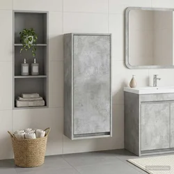 Umivaonik s policom za zid Betonska siva 35 x 20 x 81 cm