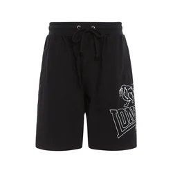 LONSDALE Hlače Chilley črna/bela