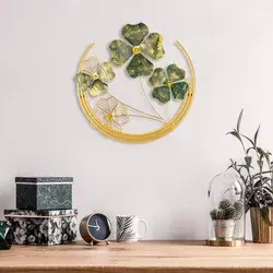Wallity Zidna dekoracija Shihezi, 50x50 cm, Zeleno-zlatne boje