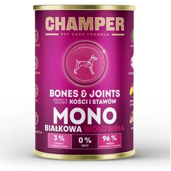 CHAMPER Bones & Joints Monoprotein Govedina - mokra pasja hrana - 400 g