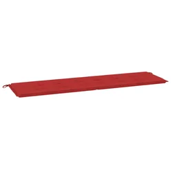 Jastuk za vrtnu klupu crveni 180 x 50 x 3 cm od tkanine Oxford