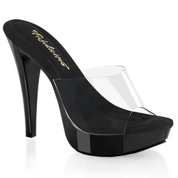 Pleaser Cocktail-501 Clr/Blk 40