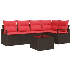 Set sofe 6 pcs Smeđa poliratan