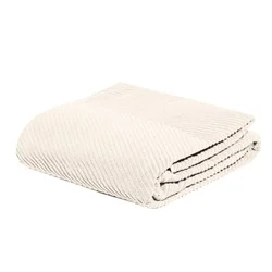 Dekordom Frotir prekrivač zig zag grande 145x200 - ivory ( 025222 )
