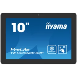 IIYAMA Monitor LED TW1023ASC-B2P 10.1 PCAP 10pt Touchscreen with Android and Power over Ethernet Technology 1280x800 450cd 25ms Android 13 landscape,