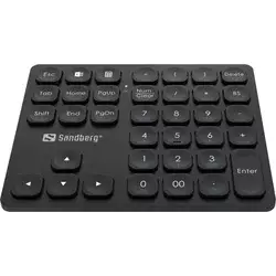 SANDBERG Bežična numerička tastatura USB Pro 630-09 crna
