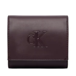 Denarnica Calvin Klein Bold Ck Medium Bifold LV04F1156G Bordo rdeča