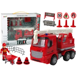 slomart Gasilsko vozilo z dvigalom in znaki (LEAN TOYS)
